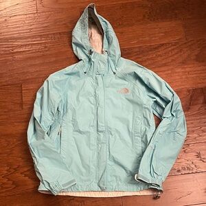 GUC Womens Teal North Face Windbreaker Jacket Size Small